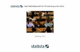 das Statistikportal für Forschung und Lehre · Das IfD Allensbach kooperiert seit Gründung von StatDas IfD Allensbach kooperiert seit Gründung von Statista in 2007 mit der Plattformista