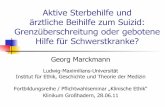 Aktive Sterbehilfe und ärztliche Beihilfe zum Suizid ... · Wolf JE et al. End-of-life practices in the Netherlands under the Euthanasia Act. N Engl J Med 2007;356(19):1957-65. Fazit