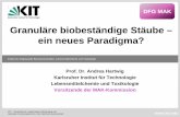 Granuläre biobeständige Stäube – ein neues Paradigma? · 1 KIT – Universität des Landes Baden-Württemberg undDFG Senat Bonn, 26. April 2012 DFG MAK IAB, Food Chemistry and