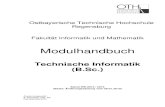 Regensburg Fakultät Informatik und Mathematik · FWPM Fachbezogenes Wahlpflicht modul . BA Bachelor-Arbeit . BS Bachelor-Seminar . PM - Katalog YBIO Einf.in.die Bioinformatik YMBV