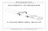 3-20x50 PMII Ultra Short LP - Vegaoptics - … PMII Ultra Short LP Schmidt & Bender GmbH & Co. KG • Am Grossacker 42 • D-35444 Biebertal @ = ...