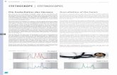 STETHOSKOPE | STETHOSCOPES · the valves (stenosis, insufficiency) or vasoconstrictions of the large blood vessels (e.g. aortic and pulmonal stenosis) cause the development of typical