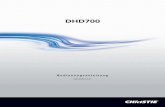 DHD700(Deutsch) - Audio Visual Solutions | Christie · Ein chemisches Zeichen unter dem Symbol bedeutet, dass die Batterie bzw. der Akku Schwermetalle in gewissen Kon-zentrationen