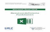 Microsoft Excel 2019 - Benutzerdefinierte Funktioneng021/MS-Excel/Excel-F/xl2019_funktionen... · Skript Microsoft Excel 201 9 - Funktionen (Übersicht)), um Berechnungen durchführen