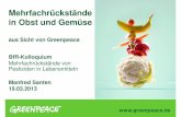 Mehrfachrückstände in Obst und Gemüse - bfr.bund.de · Repeated Exposure, STOT-RE” classification & labeling”. *Following detailed comments from the UK CRD on the German BAuA