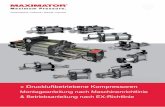 » Druckluftbetriebene Kompressoren - Maximator GmbH · mator Kompressor. Die Anleitung ist Bestandteil des Kompressors und muss in unmittelbarer Nähe Die Anleitung ist Bestandteil