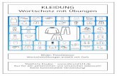 KLEIDUNG - abcund123.de · KLEIDUNG Wortschatz mit Übungen Bilder: PictoSelector Wortschatzübungen erstellt mit Zarb Stephany Koujou - Nur für den persönlichen und schulischen