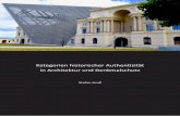 Kategorien historischer Authenzität in Architektur und ... · Cover Photo: Sophie Lindl (Militärhistorisches Museum der Bundeswehr, Dresden) OpenAccess Universitätsbibliothek Augsburg,