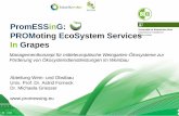 PromESSinG: PROMoting EcoSystem Services Tagung 2015... · Universität für Bodenkultur Wien Department für Nutzpflanzen- wissenschaften Was sind Ecosystem Services (ESS)? Ökosystemdienstleistungen