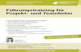 F¼hrungstraining f¼r Projekt- und Teamleiter .13.11.2018  F¼hrungstraining f¼r Projekt- und