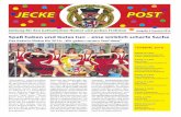 Seite 1 JECKE POST - kakaju.de Post/Jecke Post 2016.pdf · Kamelle, Stim-mung und gute Unterhaltung mit dem Programm 2016 und dreimal Düsseldorf Helau! Physiotherapie / Krankengymnastik