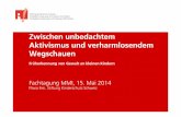 Zwischen unbedachtem Aktivismus und ... - mmi.ch · Fachtagung MMI, 15. Mai 2014 Flavia Frei, Stiftung Kinderschutz Schweiz . Einige Vorbemerkungen In fast 80% der Fälle von Kindsmisshandlung,