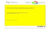 Technisches Monitoring 2017 - amev-online.de · Technisches Monitoring 2017 Technisches Monitoring als Instrument zur Qualitätssicherung Empfehlung Nr. 135 AMEV Arbeitskreis Maschinen-