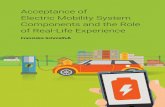 Acceptance of Electric Mobility System Components and the ... · ACCEPTANCE OF ELECTRIC MOBILITY SYSTEM COMPONENTS AND THE ROLE OF REAL-LIFE EXPERIENCE Dissertation zur Erlangung