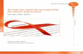 Bericht der AIDS-Beratungsstelle des Rhein-Erft-Kreises · Epidemiologie Das Robert-Koch-Institut schätzt die Gesamtzahl der Menschen, welche 2016 in Deutschland mit HIV/AIDS leben,