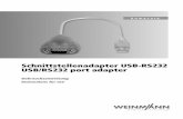 Schnittstellenadapter USB-RS232 USB/RS232 port adaptermedtech.hul.de/wp-content/uploads/sites/17/2016/06/Schnittstellenadapter_67680... · WM 67680 12/12 Schnittstellenadapter USB-RS232