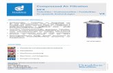 Compressed Air Filtration DFX - donaldson.com · Erdgas / Biogas Die Filterelemente VX sind für die Aufbereitung von Druckluft oder Gasen im industriellen Einsatz vorgesehen.
