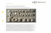 Dem Ornament gewidmet - beton.org · PDF fileist der eigentliche Grund für das Beton-Praktikum. Im Verlauf der Lehrveranstaltung Baustofftechnologie 2 wird den Studierenden die breite