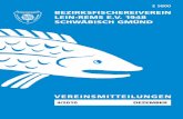 bezirksfischereiverein Lein-rems e.v. 1948 schwäbisch gmünD 04-2010.pdf · Raubfischbesatz positiv auf den Amphibi-enbestand im Schießtalsee auswirken wür-de. Herr Stegmaier erwähnte