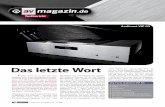 Das letzte Wort - AUDIONETaudionet.de/wp-content/uploads/Audionet_VIP_G3_AV-Magazin_0911.pdf · Universal-Player ohne Blu-ray-Laser anno 2008 auf den Markt zu bringen ist also alles