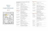 Haus Choral im Museum 2 Bayerischen Wald« für Gregorianik · »Die Musik – ein Spiel mit der Zeit« Do bis So Cisterzienserinnenabtei Lichtenthal Choraltagung »singen – hören