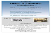 Sozietät Wetter & Kosmann - SC Hornburg · 5 x Massage 75,00 € 5 x Fango & Massage 125,00 € Jahresvertrag Fitness 22,50 € ... Birgit Jakal Dahlgrundsweg 9, 38312 Börßum Tel.: