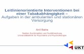 Leitlinienorientierte Interventionen bei einer ... · 24 Punkte LPK Baden-Württemberg Teilnehmergebühr: 300,- Euro (inklusive: Zertifikat, Schulungsunterlagen, Getränke und Verpflegung)