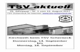 25. Jahrgang Nr. 1 vom 13. August 2017 - tsv-scherneck.detsv-scherneck.de/downloads/tsvaktuell-25.j-nr.1v.13.08.17.pdf · Infos: oder 09561/50328 . S. 36 Hurra, wir haben bestanden!