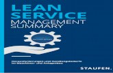 Lean Service Management Summary - staufen.ag · Lean Service im deutschen Maschinen- und Anlagenbau Kernergebnisse und Handlungsempfehlungen 0 5 10 15 20 25 30 35 97 % 98 % 2 1 3