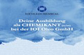 Deine Ausbildung als CHEMIKANT (w/m) bei der IOI Oleo GmbH · Unsere Ausbildungsstandorte: IOI Oleo GmbH Produktionsstandort Wittenberge | Jerrit Kahmann Zur Hafenspitze 15 | 19322