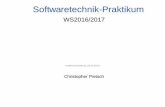 Softwaretechnik-Praktikum - WS2016/2017pi.informatik.uni-siegen.de/lehre/STP/2016w/materials/slides/2016w_stp_intro.pdf · Agenda 1 Organisatorisches 2 Ablauf des Praktikums 3 Aufgabenstellung(en)