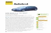 Autotest - adac.de · Test zeigt: Der Golf VII bietet mehr Platz im Innenraum, kann mit nochmals gesteigertem Fahrkomfort im Vergleich zum Vorgänger punkten und bietet eine Reihe