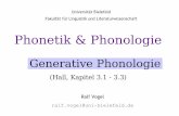 Phonetik & Phonologie -  · Phonetik & Phonologie WS 2007/2008 Ralf Vogel Phoneminventare Keine Sprache der Welt nutzt die artikulatorischen Möglichkeiten des Sprechorgans vollständig
