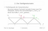 2. Die Steifigkeitsmatrix - wandinger.userweb.mwn.dewandinger.userweb.mwn.de/LA_FEM/v1_2.pdf · Prof. Dr. Wandinger 1. Fachwerke FEM 1.2-3 2. Die Steifigkeitsmatrix Assemblierung: