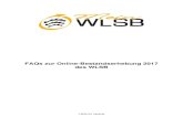 FAQs zur Online-Bestandserhebung 2017 des WLSB · 3 I. Allgemeine Fragen zur Bestandserhebung a) Warum wird die Vereinsdatenpflege mit der Bestandserhebung gekoppelt? Der WLSB ist