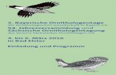 5. Bayerische Ornithologentage 54. Jahresversammlung und ...og-bayern.de/wp-content/uploads/2015/11/Ornithologentage-2016-14122015.pdf · 5. Bayerische Ornithologentage der Ornithologischen