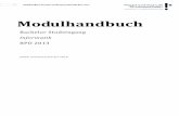 Modulhandbuch Bachelorstudiengang Informatik BPO 2013 · Java-Programmierung 2 ... Dieses Modul legt die Grundlagen der Differenzial- und Integralrechnung für Funktionen einer Veränderlichen.