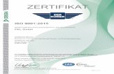 Der Kurier UnterZertifikate · ZERTIFIKAT ISO 9001:2015 DEKRA Certification GmbH bescheinigt hiermit, dass das Unternehmen PKL GmbH Zertifizierter Bereich: Netzwerk für nationale