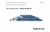 Installationshandbuch (de) VoIP Telefonanlagen · Yeastar MyPBX Installationshandbuch 9 Zugriff auf die Konfiguration / Anpassen der Netzwerkeinstellungen / Ändern des Kennworts
