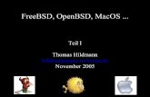 FreeBSD, OpenBSD, MacOS - user.tu- .Aufbau des Kurses Termin I â€“ Vorstellungsrunde â€“ BSD-Distributionen