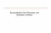 Komedikation bei Patienten mit Diabetes mellitus - uni-due.de · Diabetes und Bluthochdruck • Koexistenz von Hypertonie und Diabetes mellitus beider Typen erhöht das Risiko für