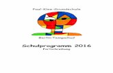 Schulprogramm 2016 - Paul-Klee-Grundschule, Berlin ... · 7 zwölf Jahren. Die Kinder kommen aus Syrien, Afghanistan, dem Irak, Eritrea und Bulgarien. Für die Mehrzahl der Kinder