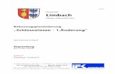 0690 Begründung Änderung Schlosswiesen - limbach.de · Gemeinde Limbach – Gemarkung Limbach Bebauungsplanänderung „Schlosswiesen - 1. Änderung“ Begründung – Entwurf Seite