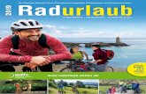 2019 Radurlaub · einen Rabatt von 25 Euro bei der Buchung. www. adfc.de adfc-radtourismus.de touren-termine.adfc.de adfc.de/vorteile adfc.de/sei-dabei ADFC-Pannenhilfe Exklusiv für