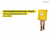 Oesterreichische Post Investor Presentation Post Investor Presentation_RS... · 3 ÖSTERREICHISCHE POST IM ÜBERBLICK KONZERN UMSATZ 2017: 1.939 Mio EUR EBIT 2017: 208 Mio EUR PAKET