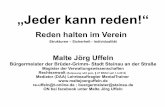 „Jeder kann reden!“ - vsg-wetzlar.de · Vorträge, Aufsätze, Arbeitshilfen von Rechtsanwalt Uffeln im download-Bereich unter