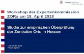 Workshop der Expertenkommission ZORa am 18. April 2018 · Standorte/Einrichtungen Zentral- und Fachbibliotheken Sonderauswertung Deutsche Bibliotheksstatistik 2014 Justizeinrichtungen