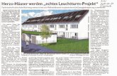 Herzo-Häuser werden ,,echtes &euchtturm-projekt6‘ a~~reon ... · hochwärmedämmende Ziegel, wurden für dieses Vorhaben im Energie Campus Nürnberg mit dem neuartigen, unbrennbaren