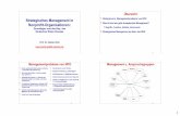 Strategisches Management in Hintergrund u ... · 3 9 Ziele Grundsätze, Charta, Leitbild, Mission  Problem der Fokussierung Umsetzung in Leistungsziele, Ressourcenziele/Operative