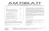 AMTSBLATT - bonn.de · 846 Ungültigkeitserklärung von Quittungen für die Annahme von Zahlungsmitteln Zwei Quittungsblöcke eines Mitarbeiters des Kas-sen- und Steueramtes wurden